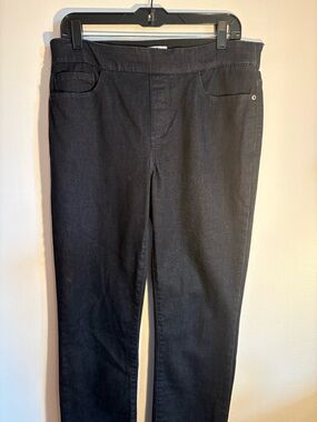 Croft & Barrow Black Pull-On Jeans Size 10 Stretch Slim Straight